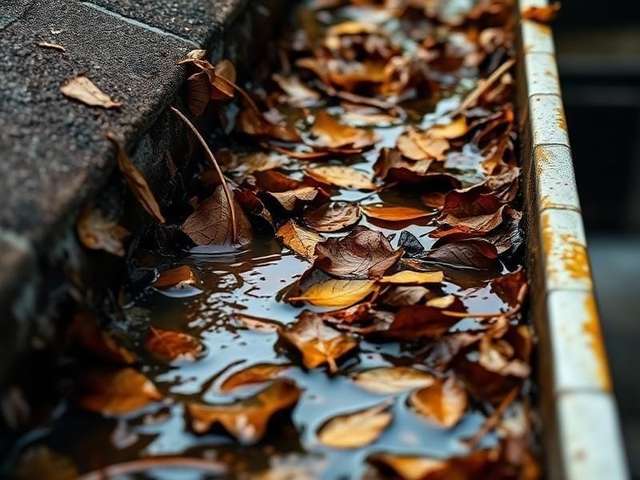Gutter Cleaning. Gutters C2U service example